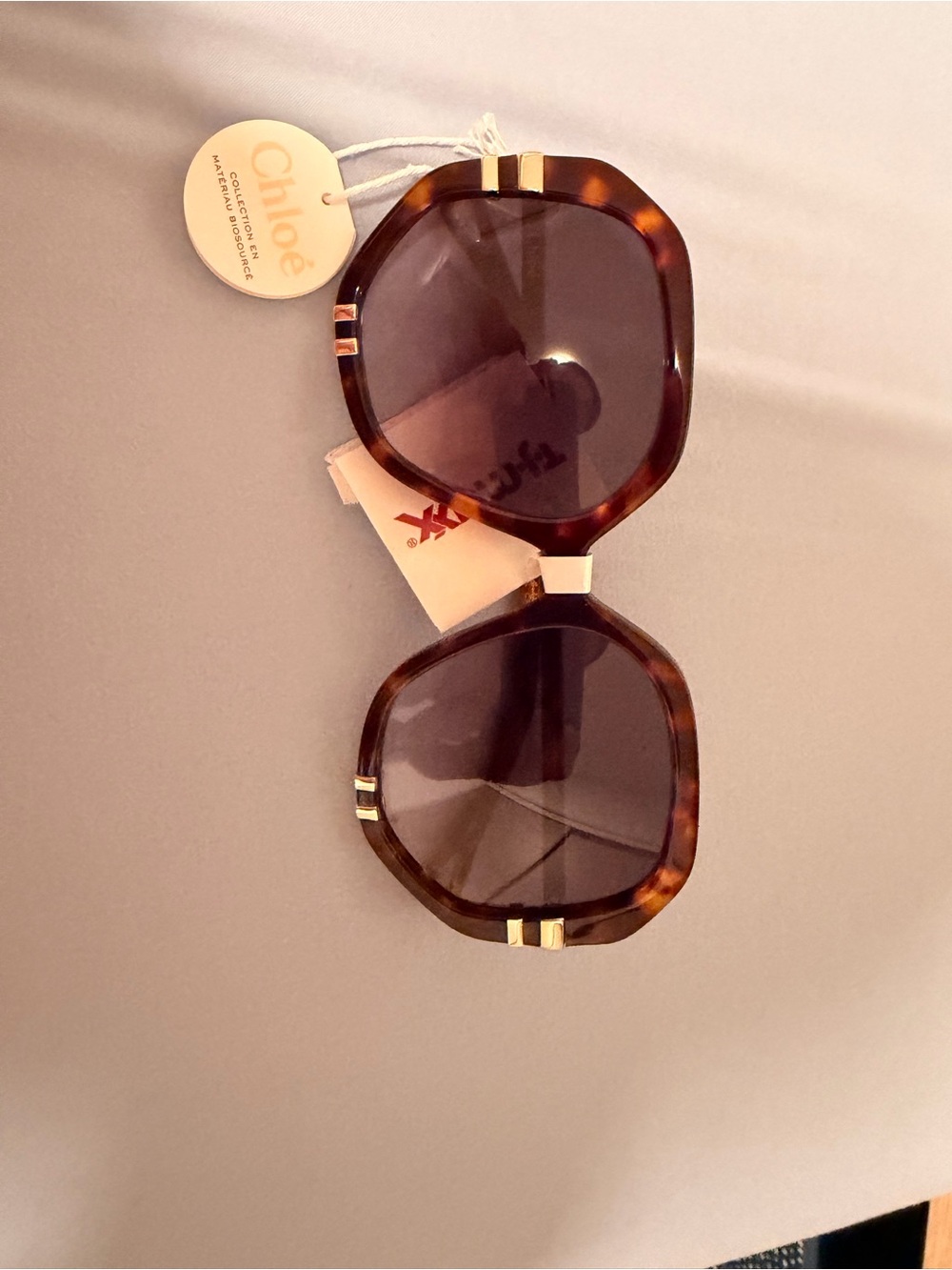 brand new Chloe Women’s Brown Tortoiseshell Sunglasses